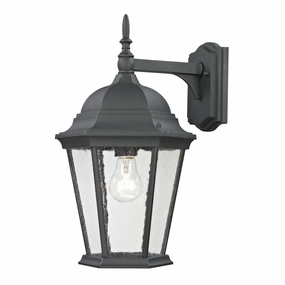 Temple Hill One Light Outdoor Wall Sconce Matte Textured BlackOutdoor wall sconces with motion sensor