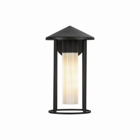 Tenko One Light Exterior Wall Mount Black/Glossy Opal GlassOutdoor wall sconces with motion sensor