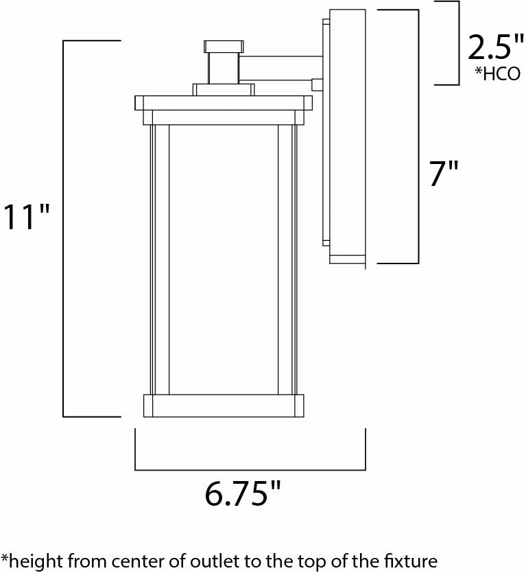 Terrace LED E26 LED Outdoor Wall Sconce Bronze