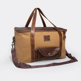 Thandana Canvas & Leather Caddy Cooler Bag Clearance Sale Now