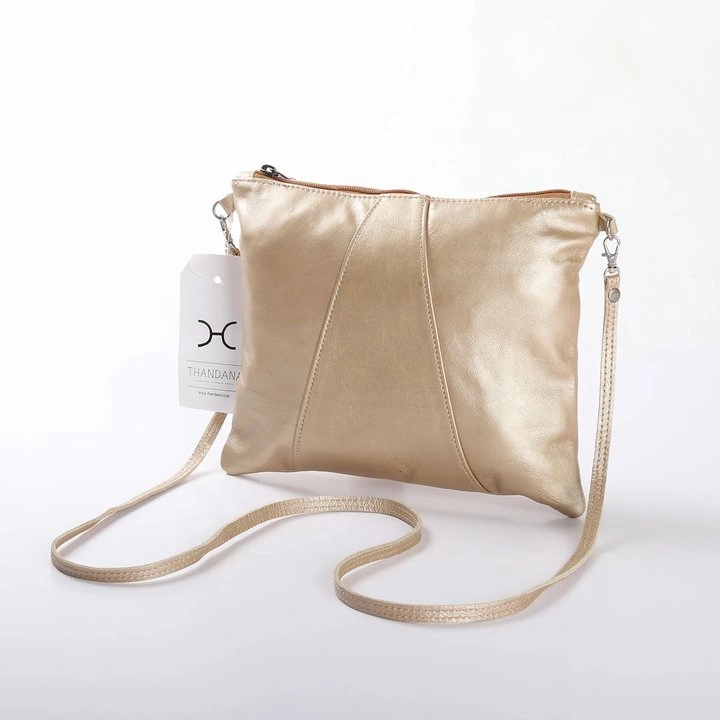 Thandana Crossover Metallic Leather Handbag Instant Savings Inside