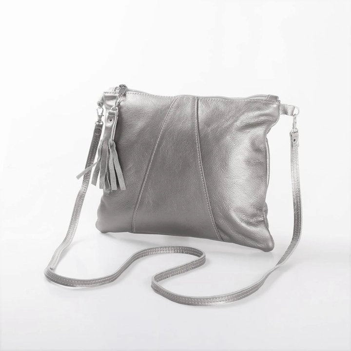 Thandana Crossover Metallic Leather Handbag Exclusive Online Discount