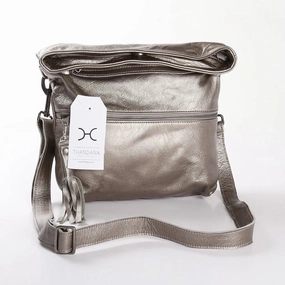 Clearance Alert Now Thandana Erica Metallic Leather Handbag