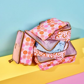 Grab Your Deal Today Sweet Deal Inside Thandana Kids Travel Luggage Organizer Pods - 6 Piece Set | Lucky Blush