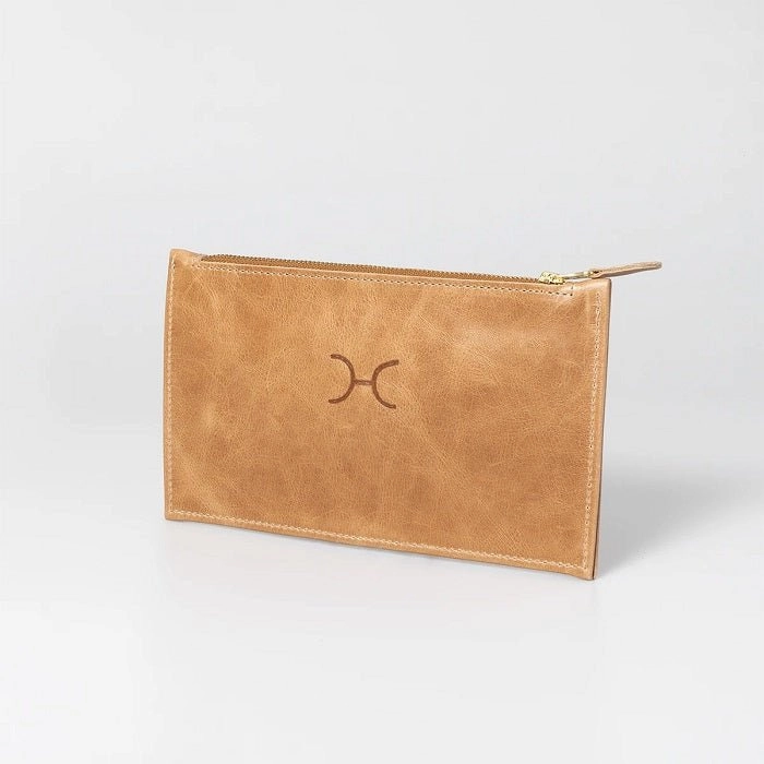 Thandana Ladies Leather Double Gold Zip Pouch Purse Today Only Special