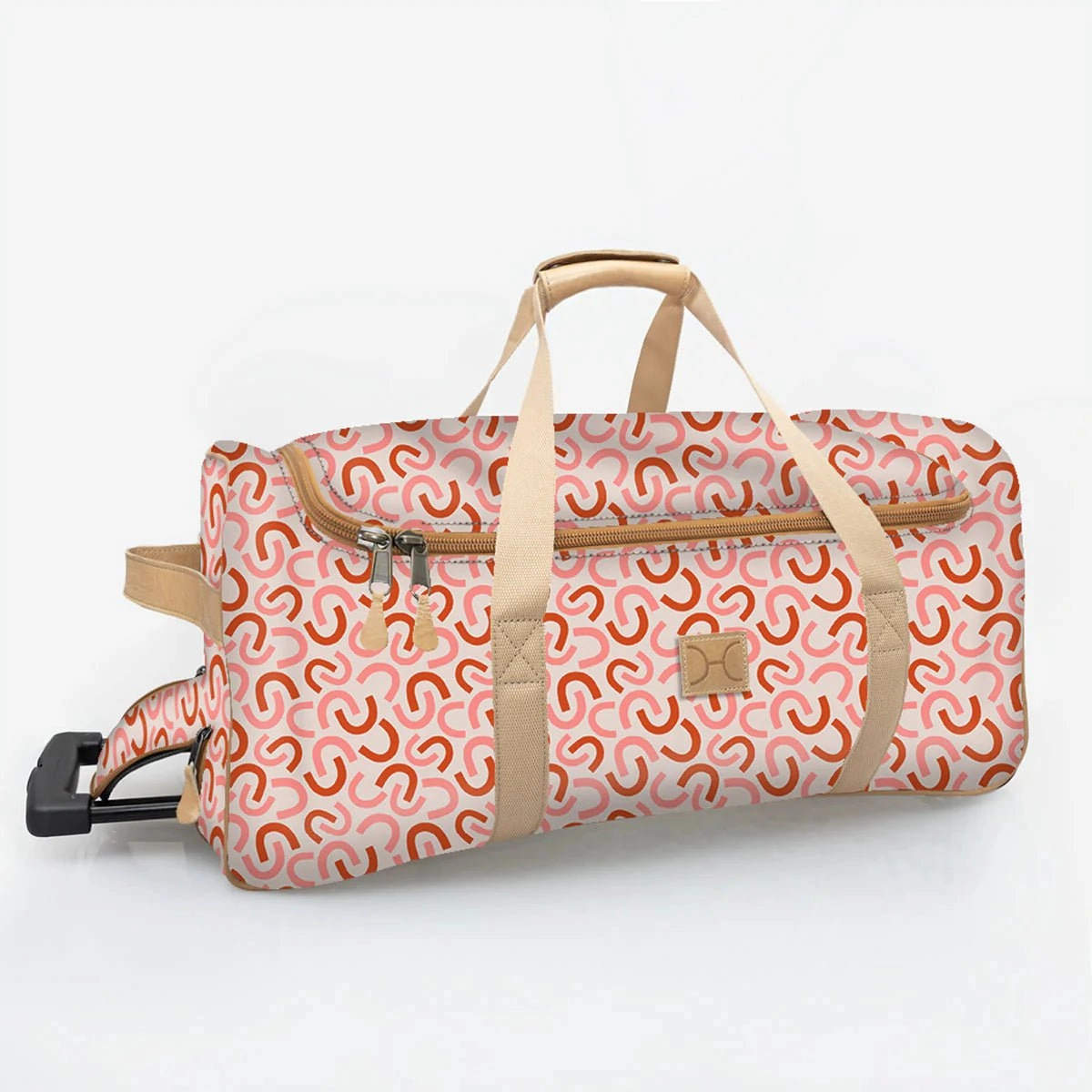 Thandana Laminated Fabric Kids Wheeled Duffel Bag Flash Offer Today
