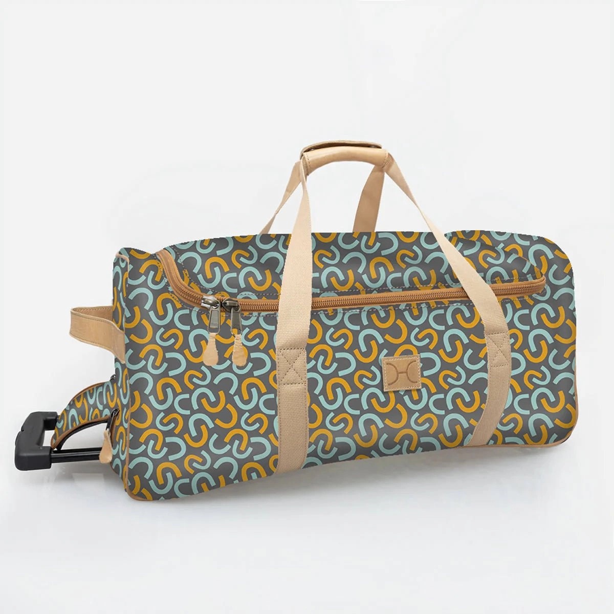 Thandana Laminated Fabric Kids Wheeled Duffel Bag Flash Deal Today Grab It Now