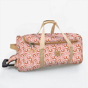 Thandana Laminated Fabric Kids Wheeled Duffel Bag Flash Offer Today