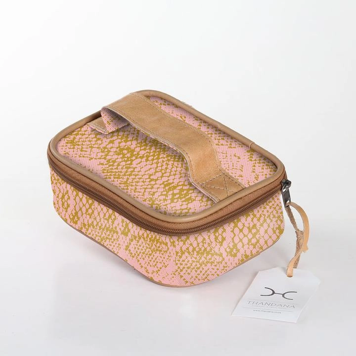 Hot Savings Alert Thandana Laminated Fabric Single Toiletry Case