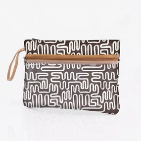 Limited Time Hot Deal Mega Online Discount Thandana Laminated Fabric Sticky Fingers Clear Pouch