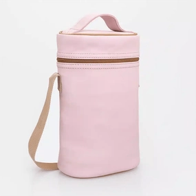 Thandana Leather Wine Cooler Double Carry Bag | Blush Flash Sale Now