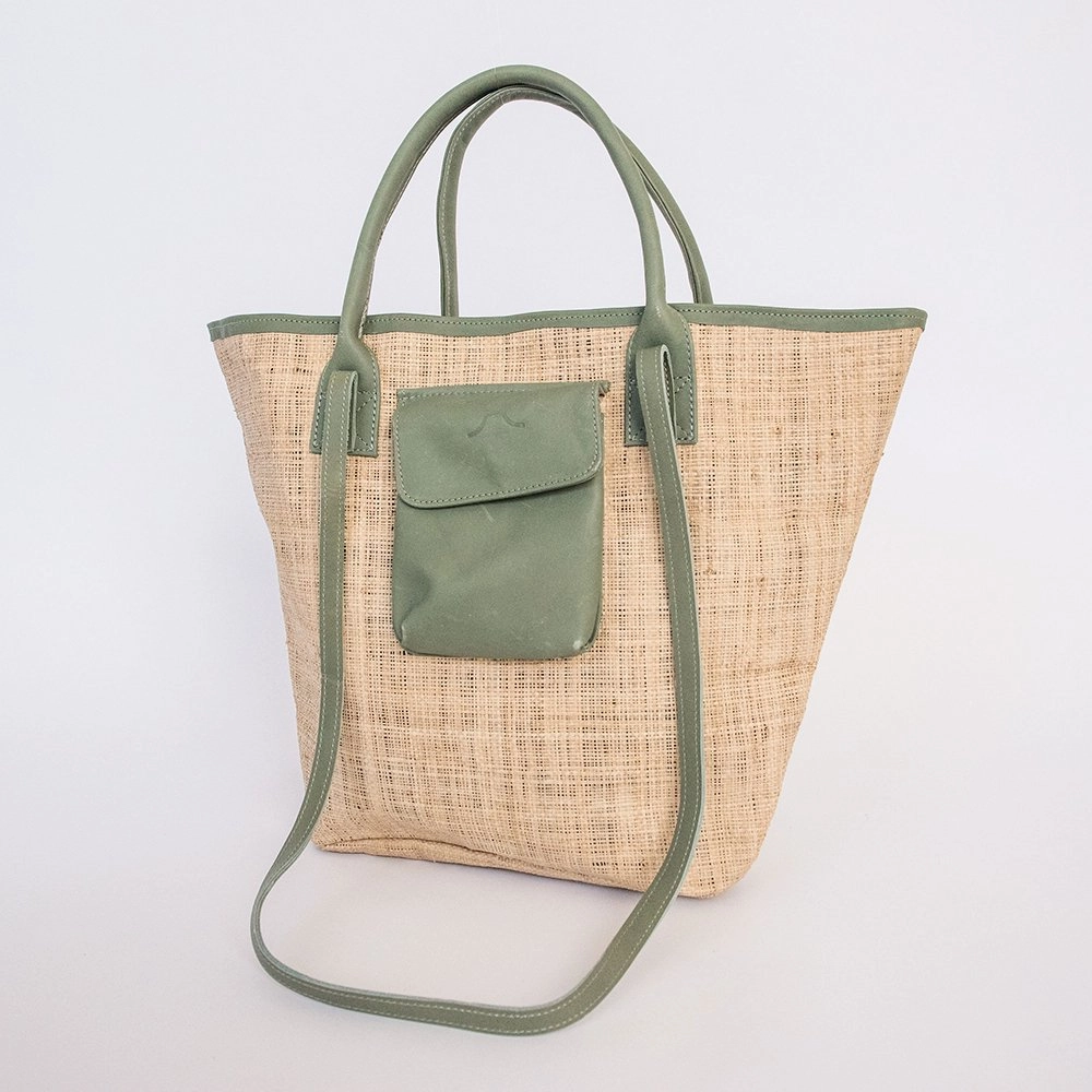 Thandana Maia Weave & Leather Beach Bag Today Only Discount Clearance Event Alert