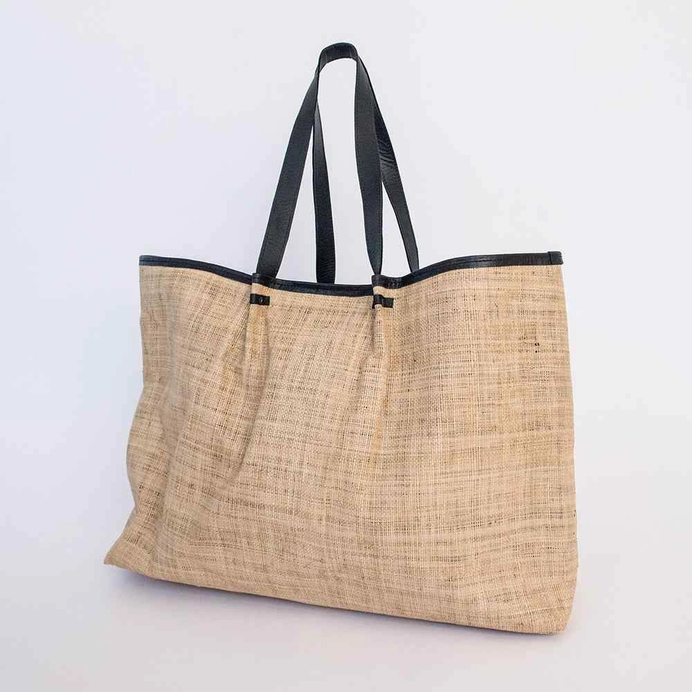 Exclusive Online Discount Steal the Deal Now Thandana Megan Weave & Leather Beach Bag