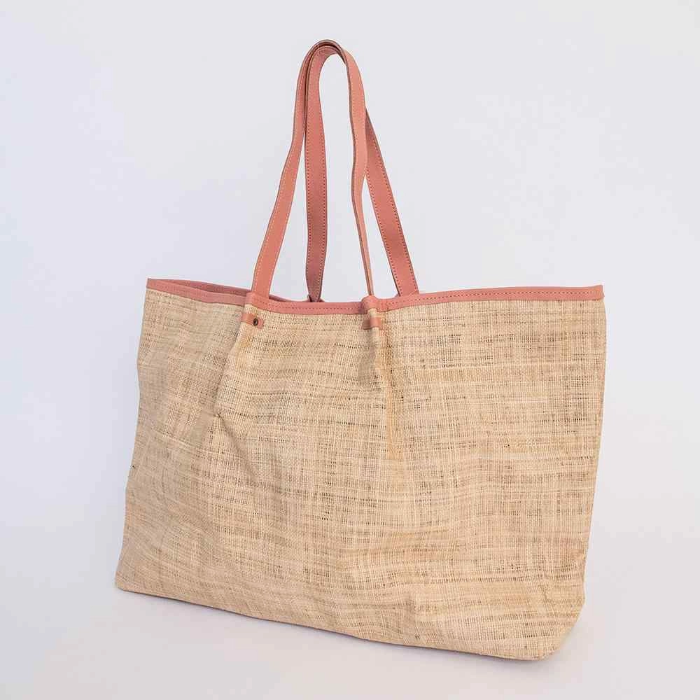 Thandana Megan Weave & Leather Beach Bag Today Only Steal