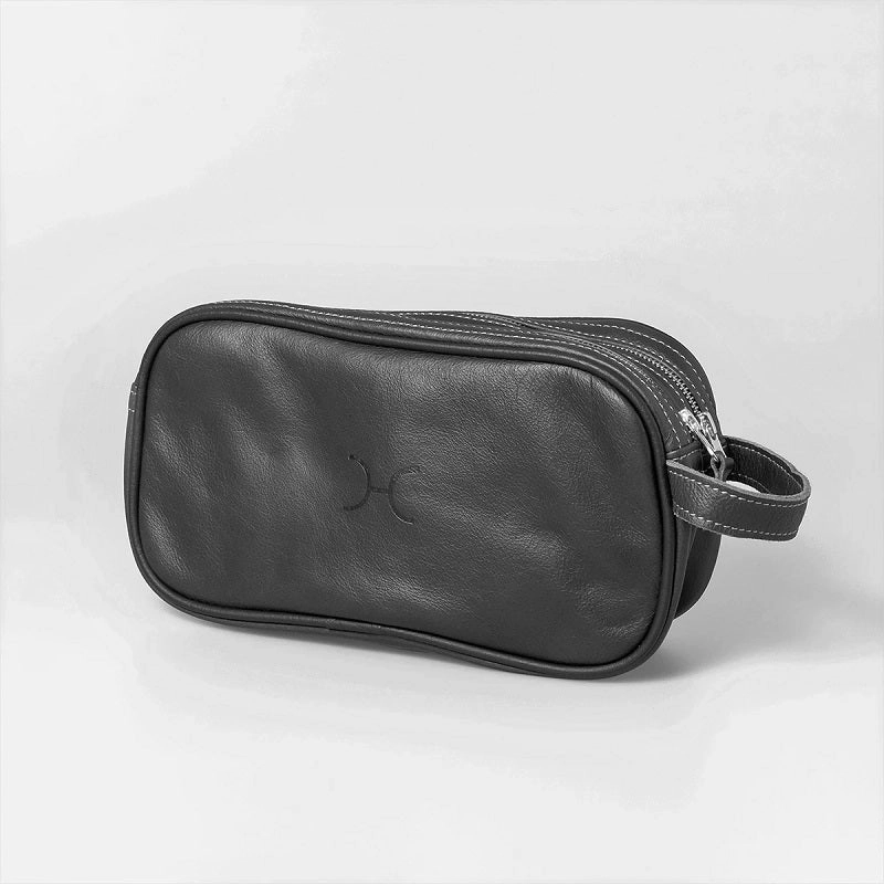 Best Deal Today Thandana Mens Double Zip Vanity Leather Case