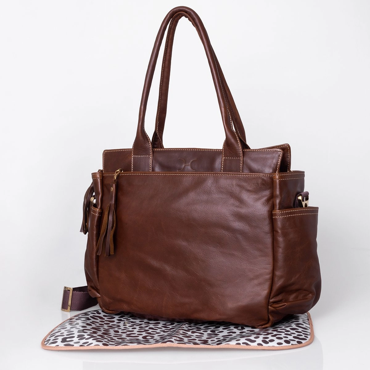 Limited Offer Alert Daily Special Offer Thandana Noa Leather Nappy Bag | Tobacco