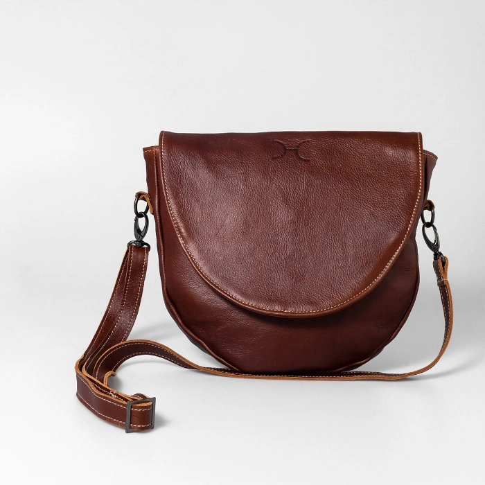 Big Price Drop Thandana Saddle Leather Handbag