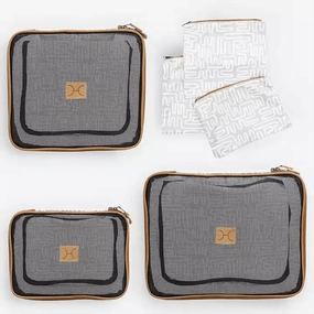 Thandana Travel Luggage Organizer Pods - 6 Piece Set | Geo - Moonstruck Best Price Today Shop Grab Offer