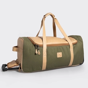 Dont Miss These Savings Big Hot Sale Thandana Wax Canvas & Leather Wheeled Duffel Bag