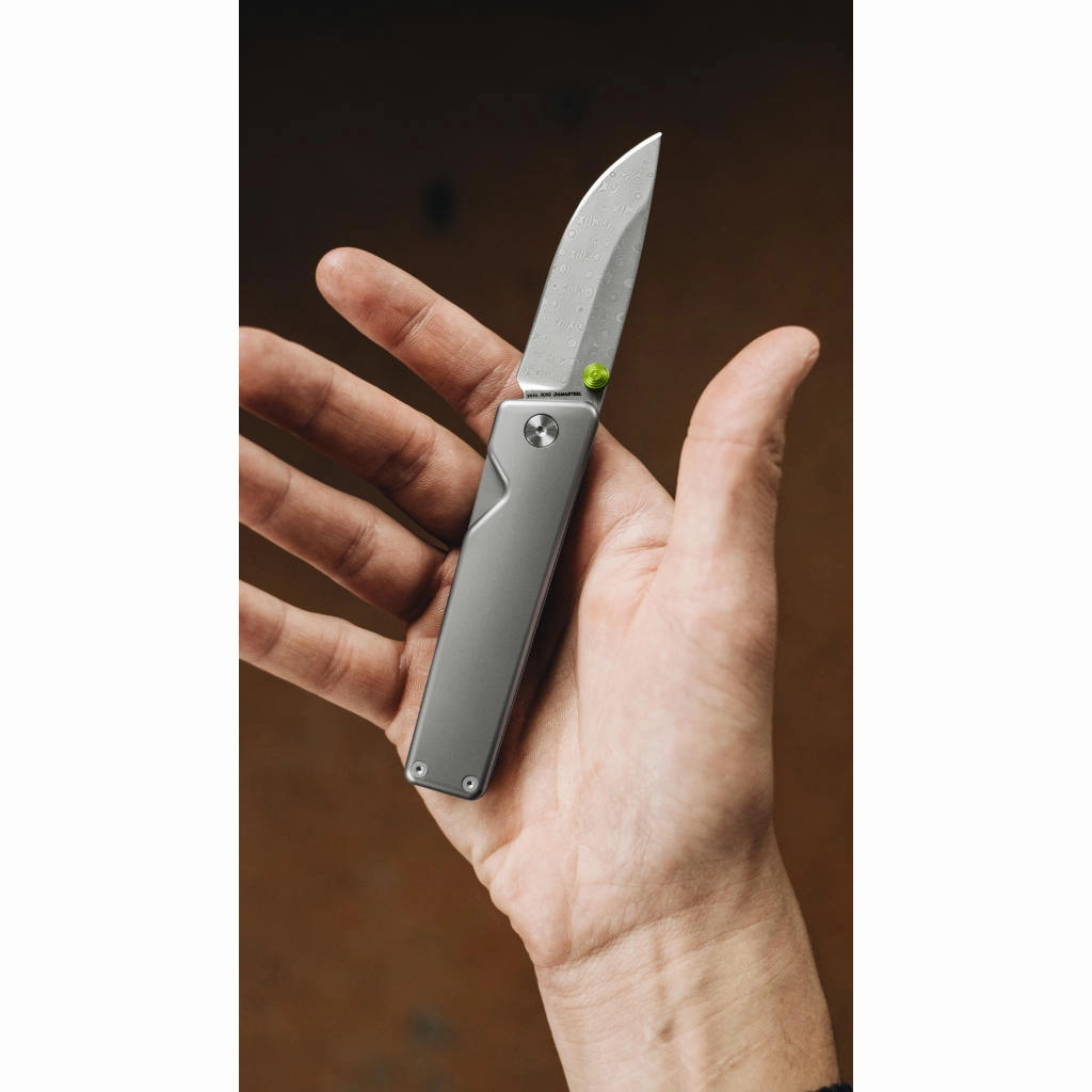 The Chapter 2 | Titanium   Damasteel SMALL DEFECT SALE