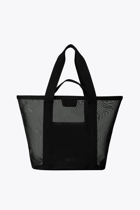 The Mesh Beach Tote In Black Today Only Discount Alert Last Chance Offer