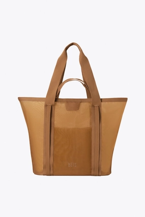 Special Steal Event The Mesh Beach Tote In Camel