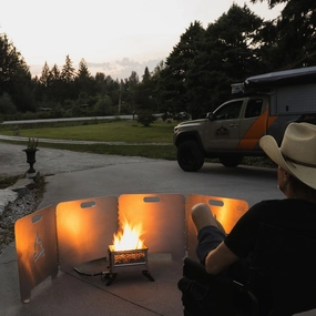 The Original Fire Reflector professional grade outdoor cooking tools