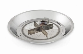 The Outdoor GreatRoom Company 20 Inch Round Crystal Fire Plus Gas Burner CFP20DSINGportable outdoor fire pit with lid