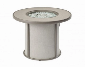 The Outdoor Greatroom Company 32 Inch Stonefire Grey Round Gas Fire Pit Table SF-32-GRY-Kportable outdoor fire pit with lid