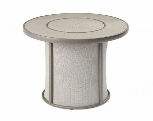 The Outdoor Greatroom Company 32 Inch Stonefire Grey Round Gas Fire Pit Table SF-32-GRY-K