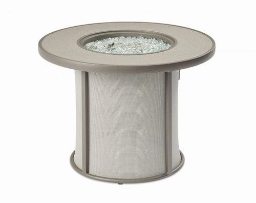 The Outdoor Greatroom Company 32 Inch Stonefire Grey Round Gas Fire Pit Table SF-32-GRY-Kportable outdoor fire pit with lid