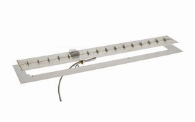 The Outdoor Greatroom Company 36 Inch Linear Stainless Steel Gas Burner Kit BP1236-Aportable outdoor fire pit with lid