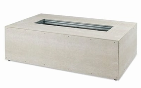 The Outdoor GreatRoom Company 48 Inch Linear Ready To Finish Fire Pit Table Kit RTF48L-Kportable outdoor fire pit with lid