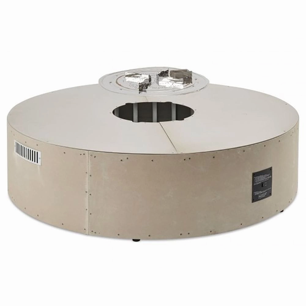 The Outdoor GreatRoom Company 48 Inch Round Ready-to-Finish Fire Pit Table Kit RTF48CDNG-Kportable outdoor fire pit with lid