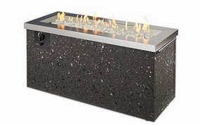 The Outdoor GreatRoom Company 48 Inch Stainless Steel Key Largo Linear Gas Fire Pit Table KL-1242-SSportable outdoor fire pit with lid