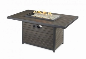 The Outdoor Greatroom Company 50 Inch Brooks Rectangular Gas Fire Pit Table BRK-1224-19-Kportable outdoor fire pit with lid