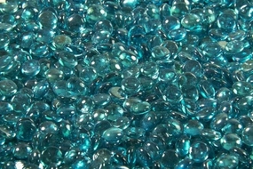 The Outdoor Greatroom Company 5-Pound Aqua Marine Crystal Fire Glass Gems CFG-AMFireproof mat for under fire pit