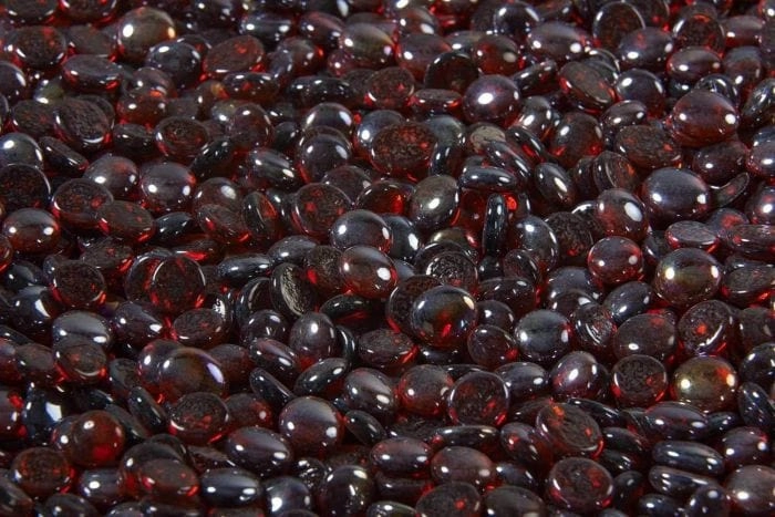 The Outdoor Greatroom Company 5-Pound Ruby Crystals Fire Glass Gems CFG-RFireproof mat for under fire pit