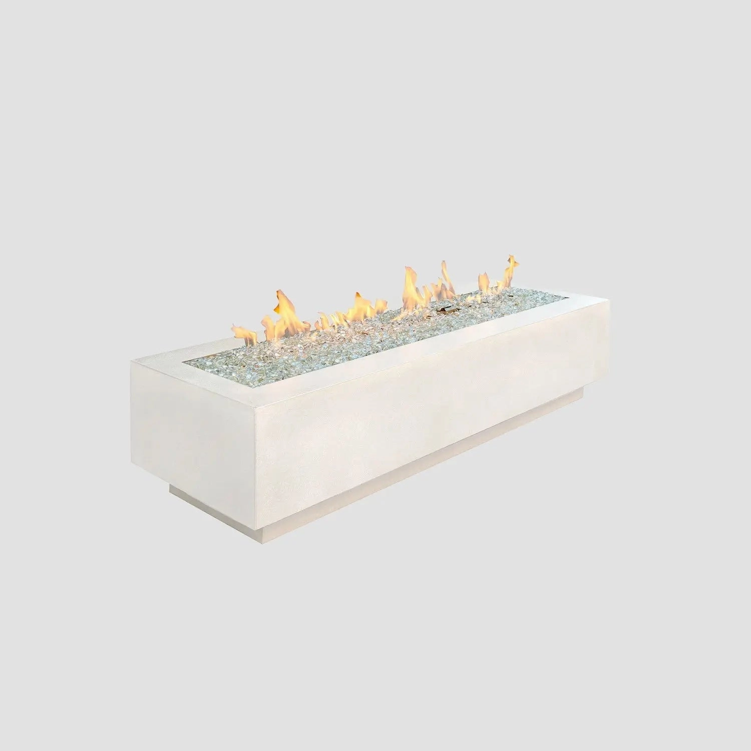 The Outdoor GreatRoom Company Cove 54-Inch Linear Gas Fire Pit Tableoutdoor fire table set with chairs