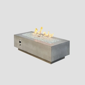 The Outdoor GreatRoom Company Cove 54-Inch Linear Gas Fire Pit Table w/ Direct Spark Ignition CV54DSINGoutdoor fire table set with chairs
