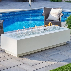 The Outdoor GreatRoom Company Cove 72-Inch Linear Gas Fire Pit Tableportable outdoor fire pit with lid