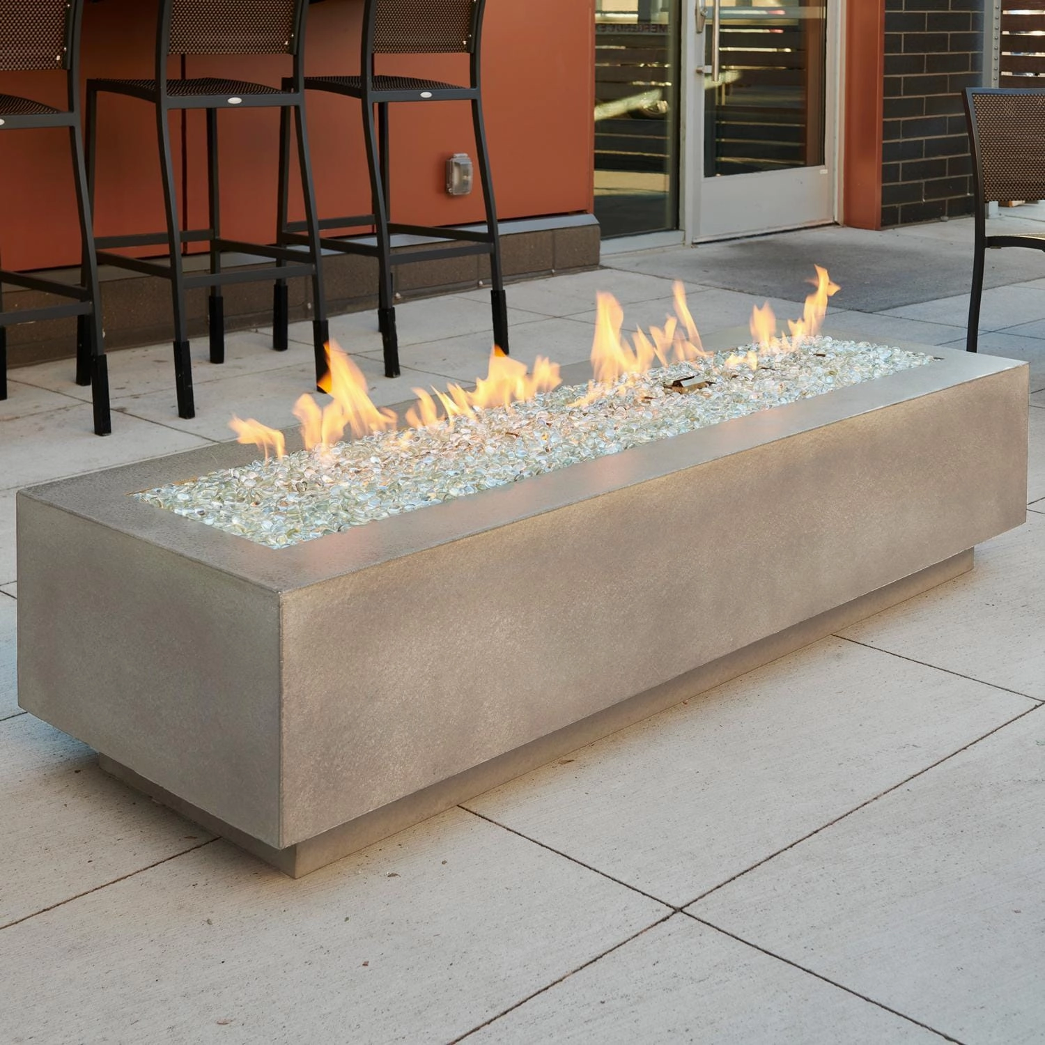 The Outdoor GreatRoom Company Cove 72-Inch Linear Gas Fire Pit Table
