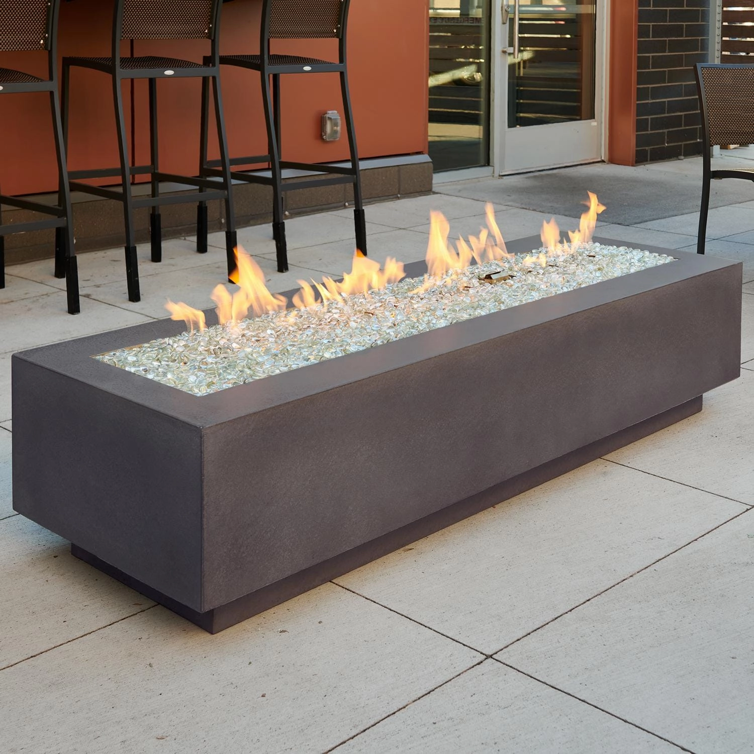 The Outdoor GreatRoom Company Cove 72-Inch Linear Gas Fire Pit Table