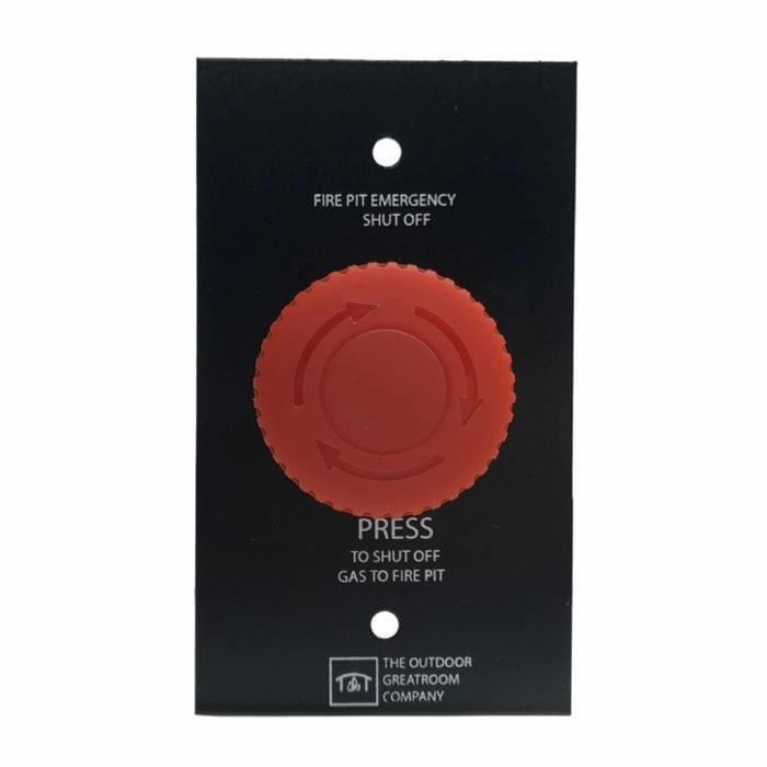 The Outdoor Greatroom Company Emergency Stop Button with Contol Panel CFP-ESO-CPFireproof mat for under fire pit