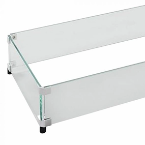 The Outdoor Greatroom Company Glass Guard for 96-Inch Linear Crystal Fire Burner GG-1296Fireproof mat for under fire pit