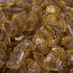The Outdoor Plus 1/2-inch - 3/4-inch Amber Fire Glass OPT-708Fireproof mat for under fire pit