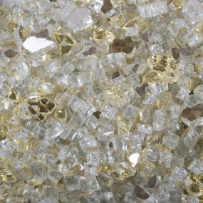 The Outdoor Plus 25 Pound Gold Reflective Fire Glass OPT-144GLFireproof mat for under fire pit