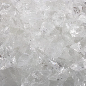 The Outdoor Plus 25 Pound Standard Clear Fire Glass OPT-703Fireproof mat for under fire pit