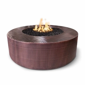 The Outdoor Plus 48-Inch Unity Tall Fire Pit Match Lit with Flame Sense Ignition OPT-UNY48FSMLportable outdoor fire pit with lid