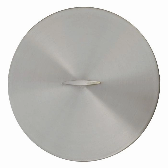 The Outdoor Plus 50 inch Round Stainless Steel Cover with Handle OPT-50RCFireproof mat for under fire pit